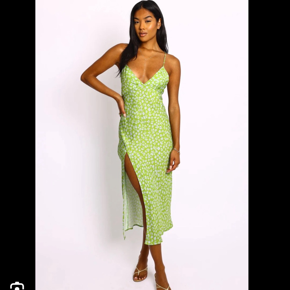 Resa Harper Slip Dress in Kiwi Size XS